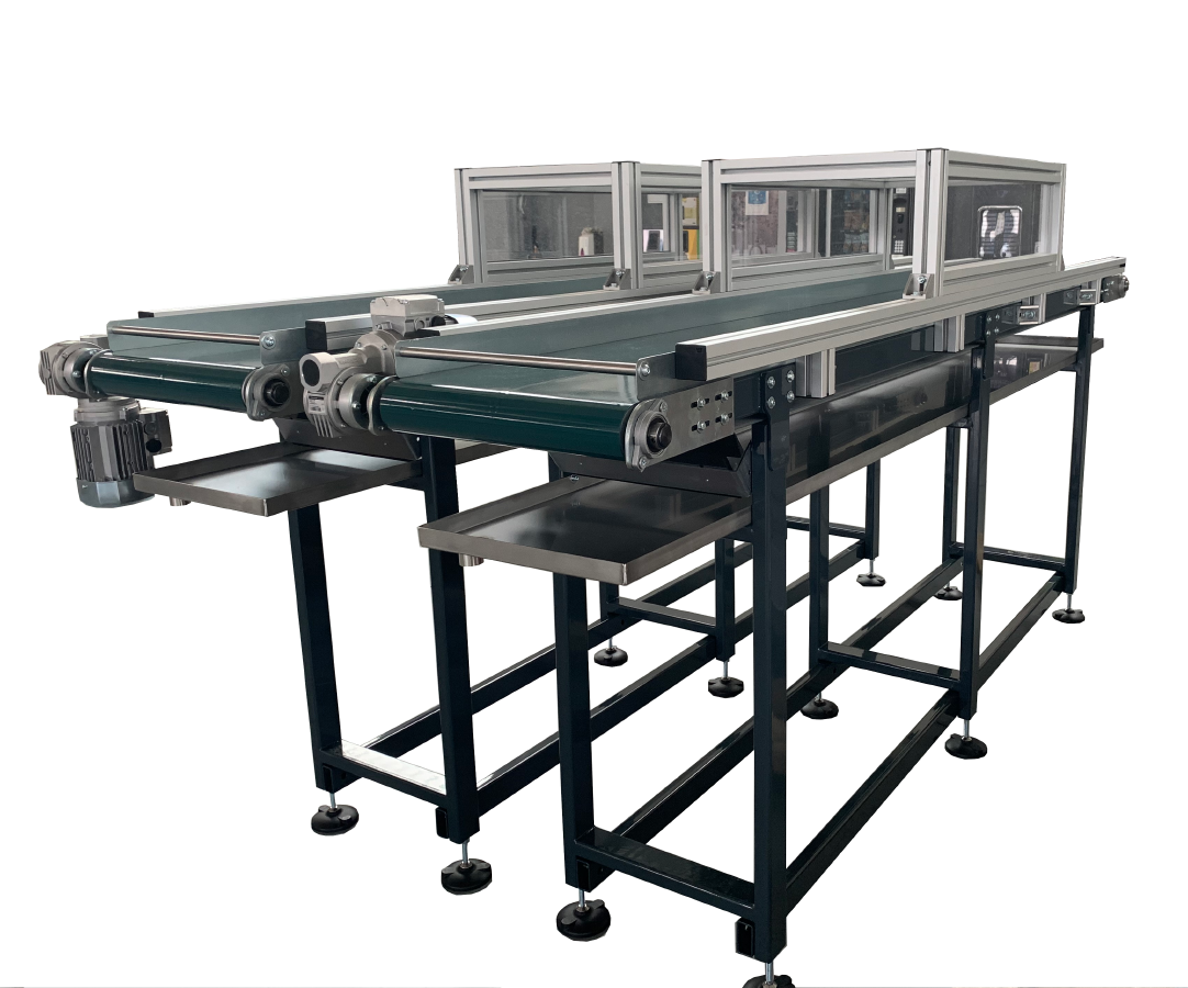 Conveyors with sides and collection tank